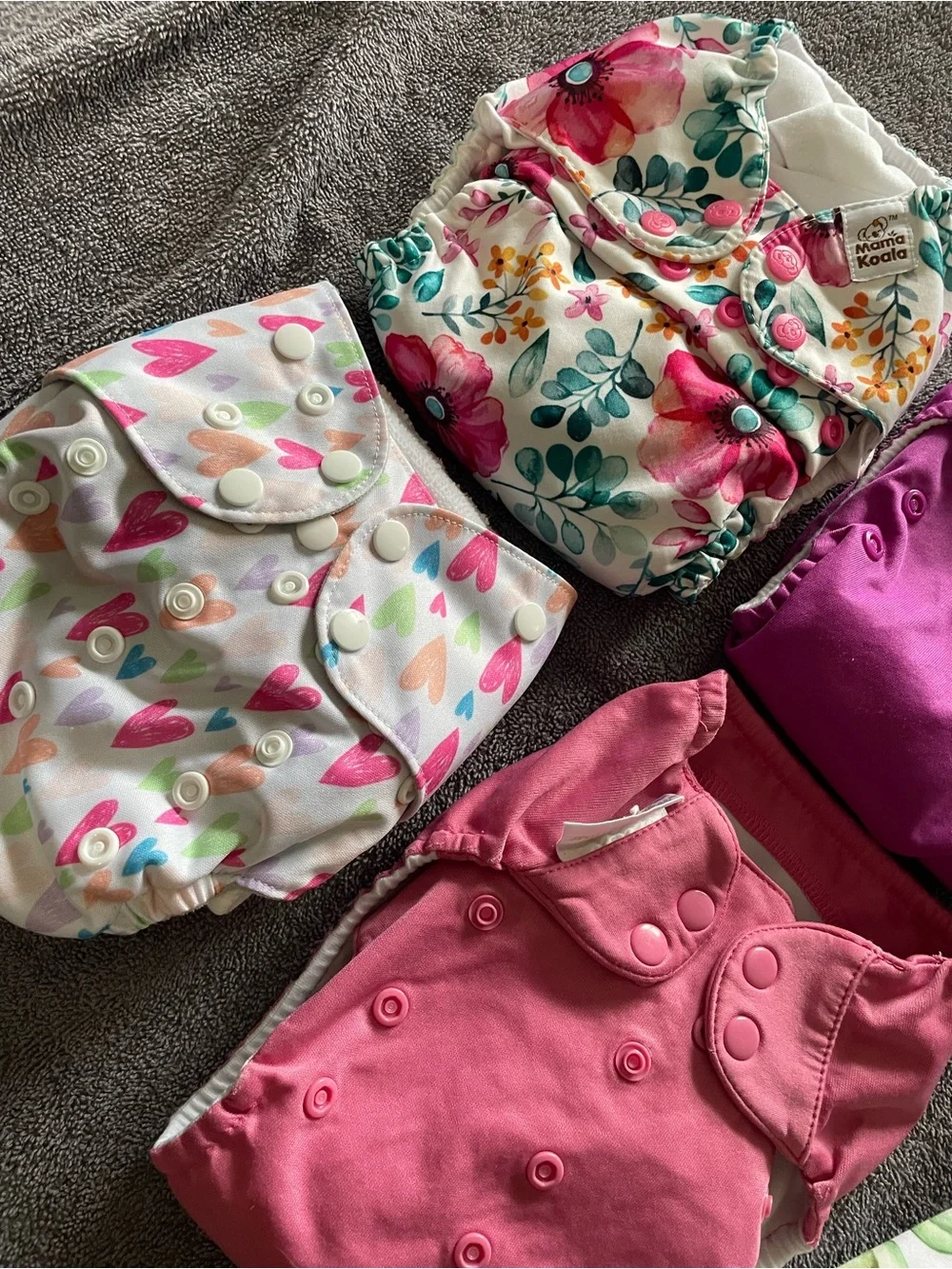 Reusable Cloth Diaper - Pink & Magenta Set